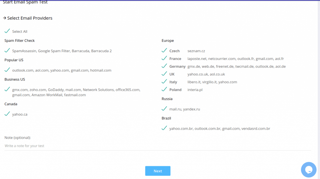 GlockApps Seed List