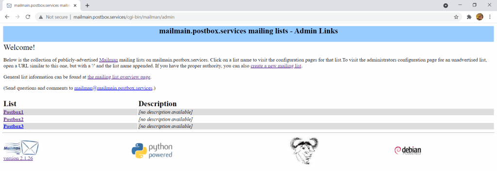 GNU mailman